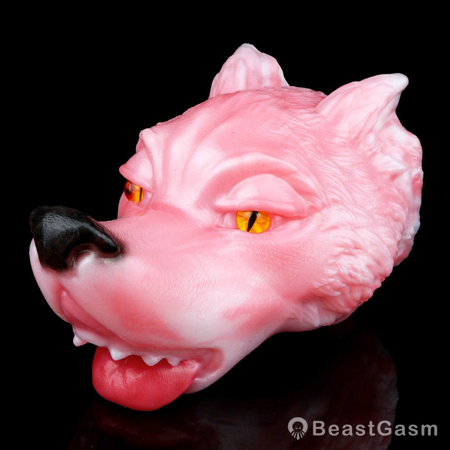 🦊 Spirit Fox Luna: Concealed Fantasy Wolf Head Stroker - BeastGasm