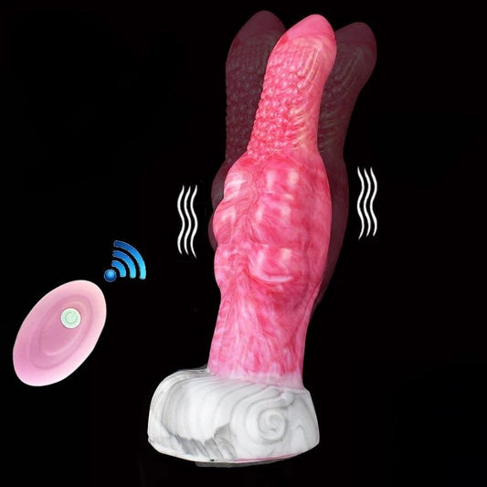 👾 Ulrichus 8.6 - Inch Vibrating Knot Vibrator – G - Spot Butt Plug for Wild Pleasure - BeastGasm