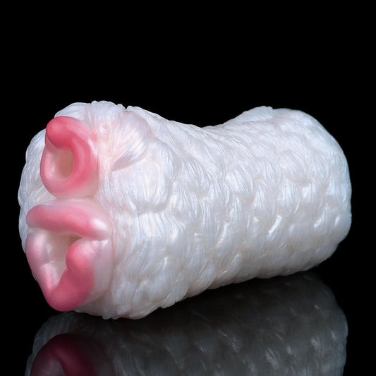 Woolly Satyr Dual - Hole Fantasy Animal Masturbator w/ Vibrator - BeastGasm