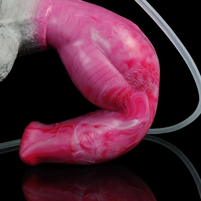 🐕 🐾 Xolotl - 10.8” Huge Knot Canine Dildo with Ejaculation & Suction - BeastGasm