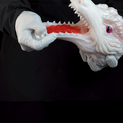 White Dragon Pocket Pussy – Fantasy Oral Silicone Toy 🐉 - BeastGasm