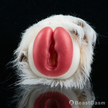 🐆 Snow Leopard Pocket Pussy | Detachable Fur Male Masturbator