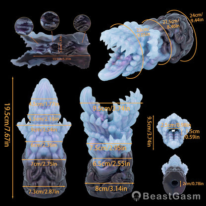 💋 Abyss Mouth Alien Fantasy Stroker – Platinum Silicone