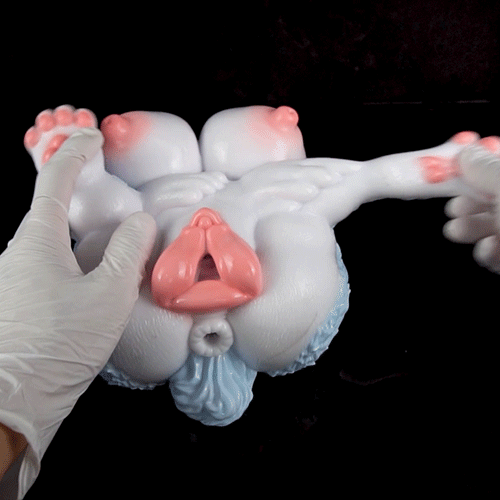 🦊 Furry Fox Sex Toy – Dual-Channel Platinum Silicone Beast