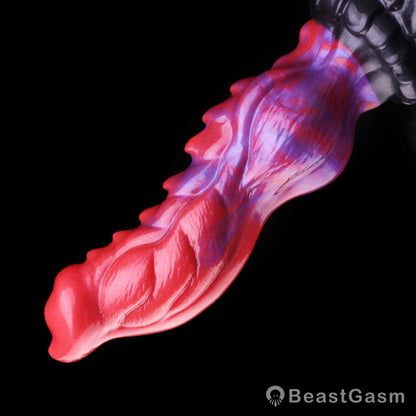 🐉 Flame Dragon Fantasy Dildo | Knotted Silicone Toy