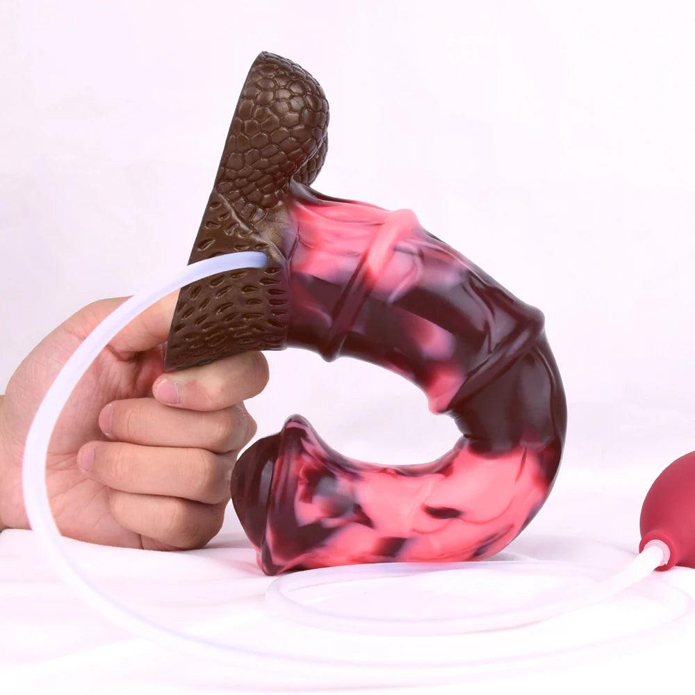 🐎 10 - Inch Starburst Squirting Fantasy Dildo - BeastGasm