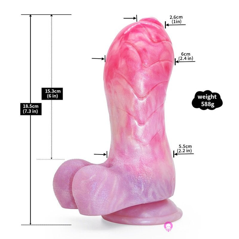 Spiral Dragon Dildo – Suction Cup Fantasy Toy for G-Spot Play - BeastGasm