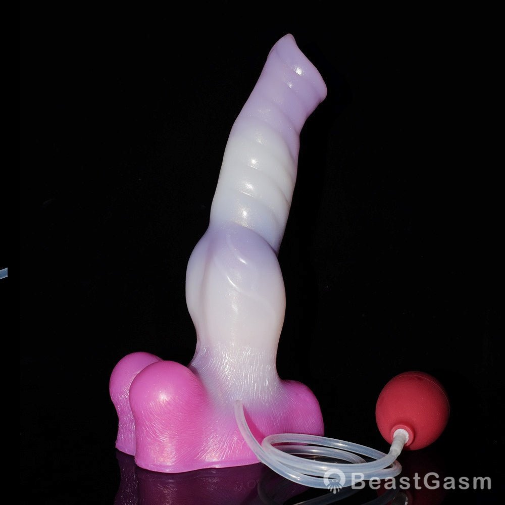 🐺 10.4 - Inch Fenrir - Huge Squirting Wolf Dildo with Knot & Suction Cup - BeastGasm