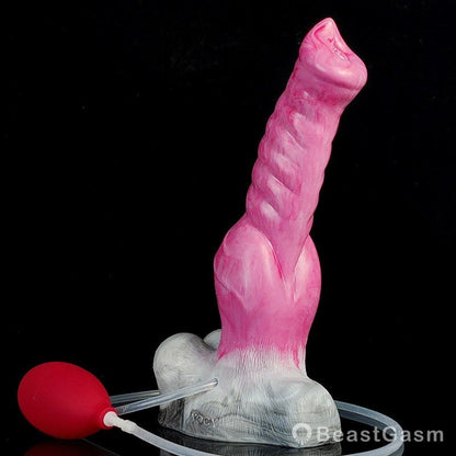 🐺 10.4 - Inch Fenrir - Huge Squirting Wolf Dildo with Knot & Suction Cup - BeastGasm