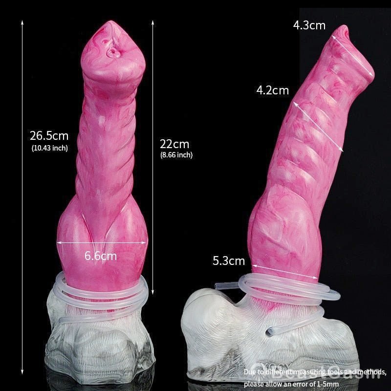 🐺 10.4 - Inch Fenrir - Huge Squirting Wolf Dildo with Knot & Suction Cup - BeastGasm