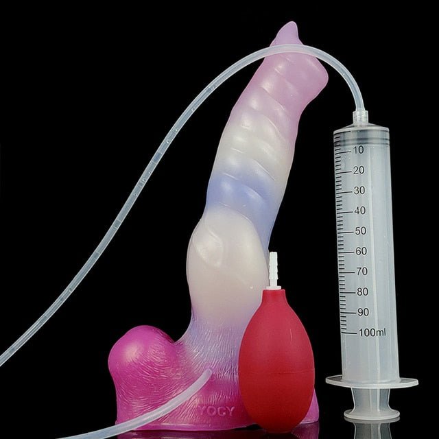 🐺 10.4 - Inch Fenrir - Huge Squirting Wolf Dildo with Knot & Suction Cup - BeastGasm