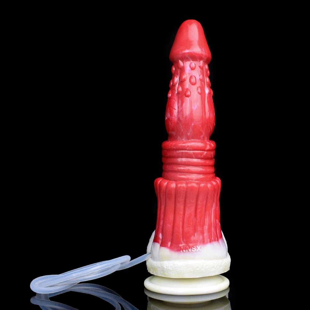👽 10.4 - Inch Tiamat - Ejaculating Ribbed Alien Dildo - BeastGasm
