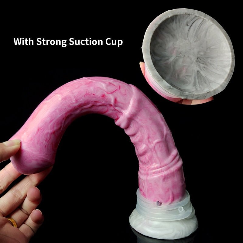 🐴 11 - Inch Bael Huge Ejaculating Horse Dildo – Realistic Fantasy Toy with Cum Tube - BeastGasm