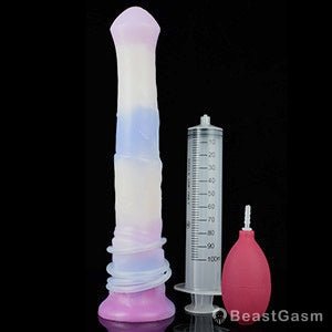 🐴 11 - Inch Bael Huge Ejaculating Horse Dildo – Realistic Fantasy Toy with Cum Tube - BeastGasm