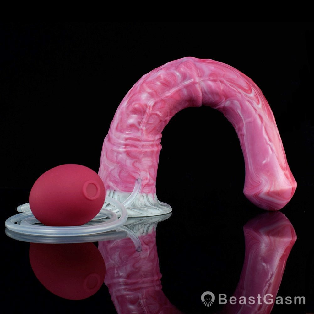 🐴 11 - Inch Bael Huge Ejaculating Horse Dildo – Realistic Fantasy Toy with Cum Tube - BeastGasm