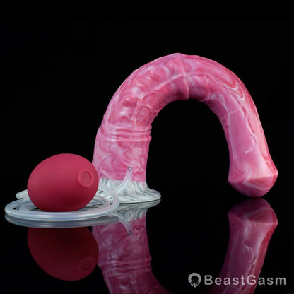 🐴 11 - Inch Bael Huge Ejaculating Horse Dildo – Realistic Fantasy Toy with Cum Tube - BeastGasm
