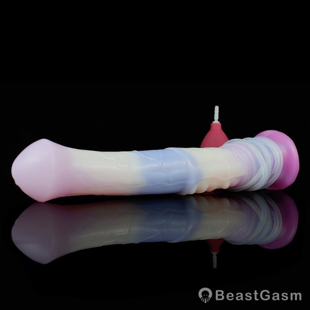 🐴 11 - Inch Bael Huge Ejaculating Horse Dildo – Realistic Fantasy Toy with Cum Tube - BeastGasm
