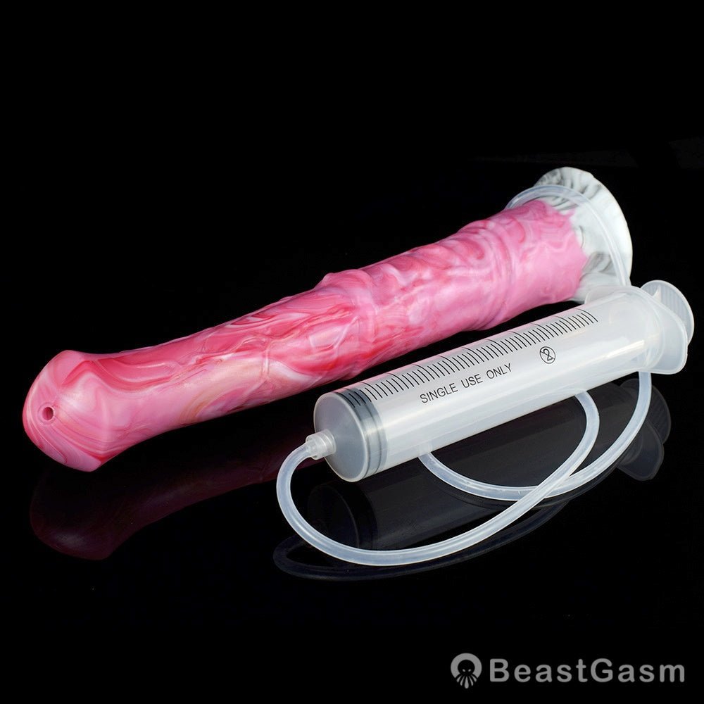 🐴 11 - Inch Bael Huge Ejaculating Horse Dildo – Realistic Fantasy Toy with Cum Tube - BeastGasm