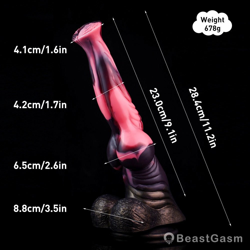 🐴 11.18 - Inch Ajax - Giant Horse Dildo with Huge knot - BeastGasm