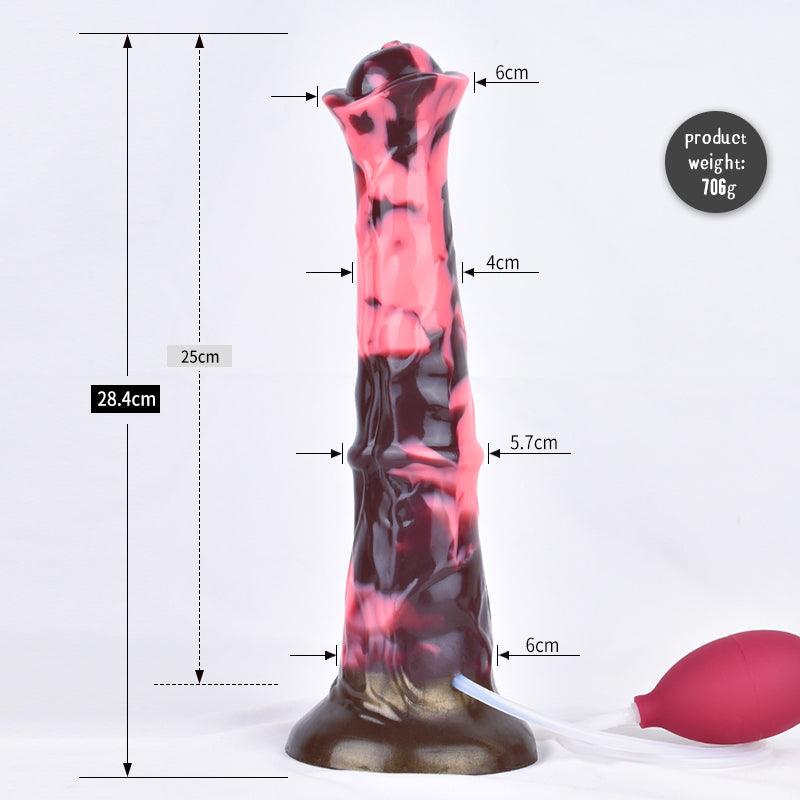 🐎 11.18 Inches Harmog, Large Ejaculating Horse Dildo - BeastGasm