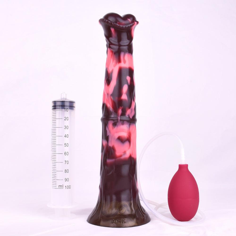 🐎 12 - Inch Galahad, Large Squirting Minotaur Dildo - BeastGasm