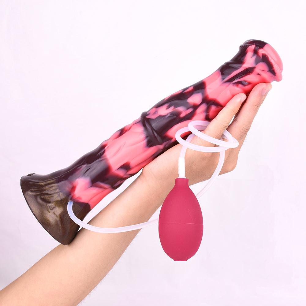 🐎 12 - Inch Galahad, Large Squirting Minotaur Dildo - BeastGasm