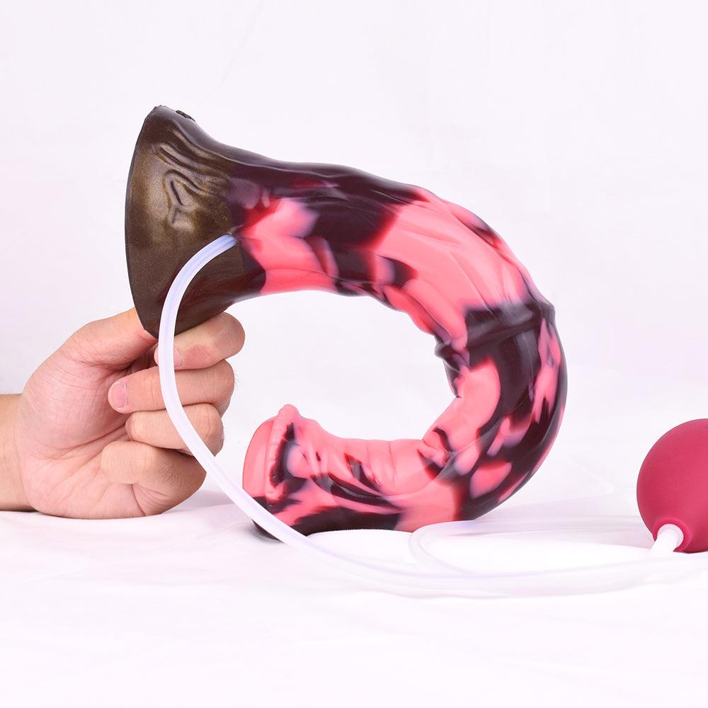 🐎 12 - Inch Galahad, Large Squirting Minotaur Dildo - BeastGasm