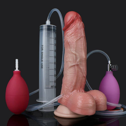 Realistic 7 Inch Squirting Inflatable Dildo – Alexander, Premium Silicone - BeastGasm
