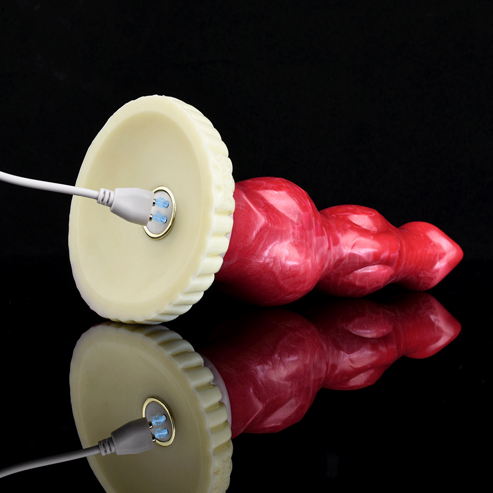 🐶Knotted Dog Vibrator – 7.87” Fantasy Dildo with Suction & Vibes