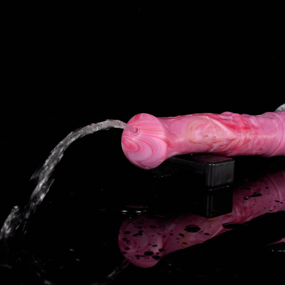 🐴 ديلدو حصان ضخم 11 بوصة - لعبة خيالية واقعية مع أنبوب للقذف