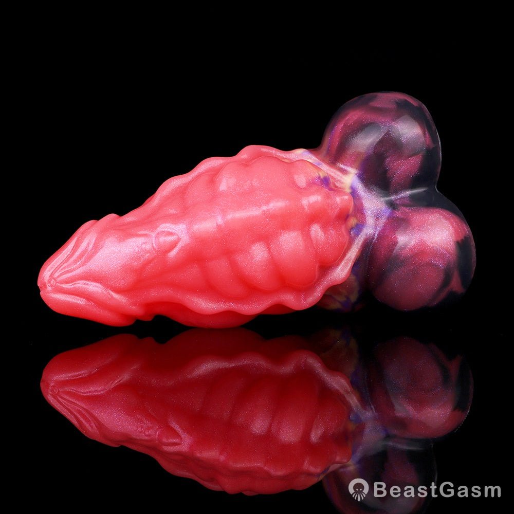 Tentacle Dildo Butt Plug – Blood-Red Alien Fantasy Anal Toy - BeastGasm