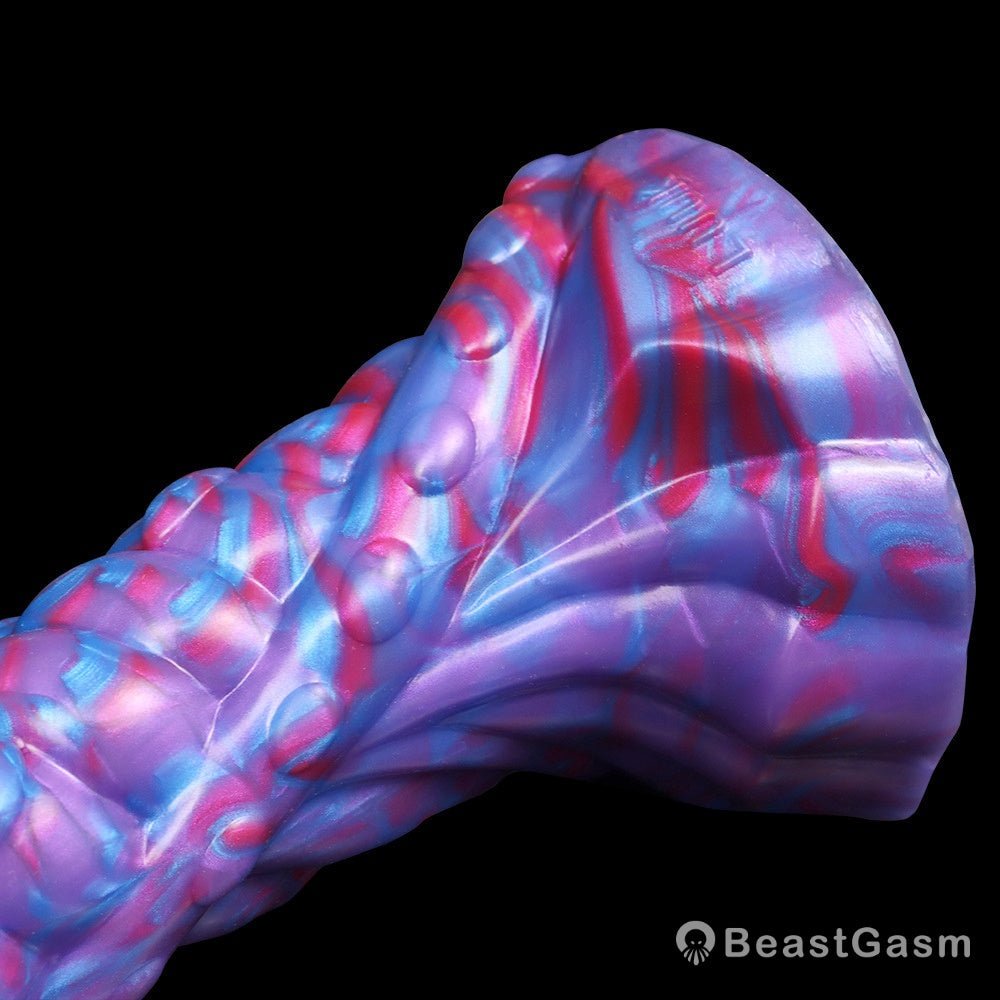 Alien Dragon Tentacle Dildo – Long, Textured, Suction Cup Base - BeastGasm