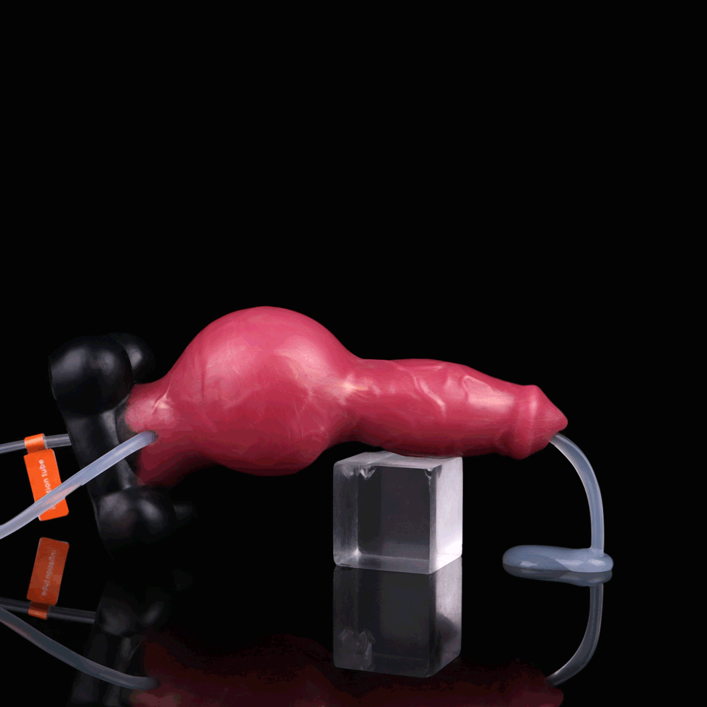 🐶 Dog Knot Inflatable Dildo – Squirting Anal Fantasy Toy by BeastGasm