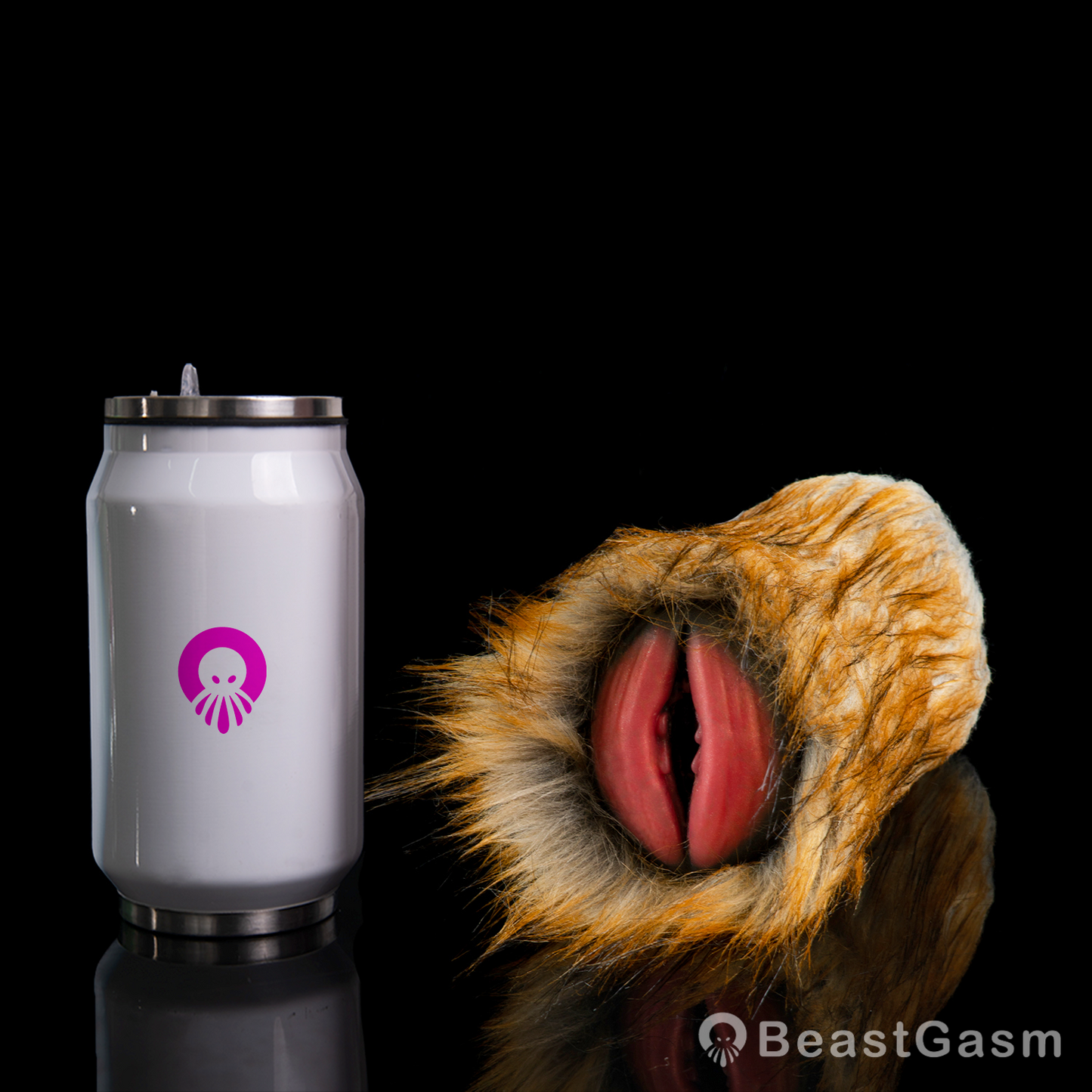 🦁 Lioness Fury Pocket Pussy | Removable Fur Male Masturbator