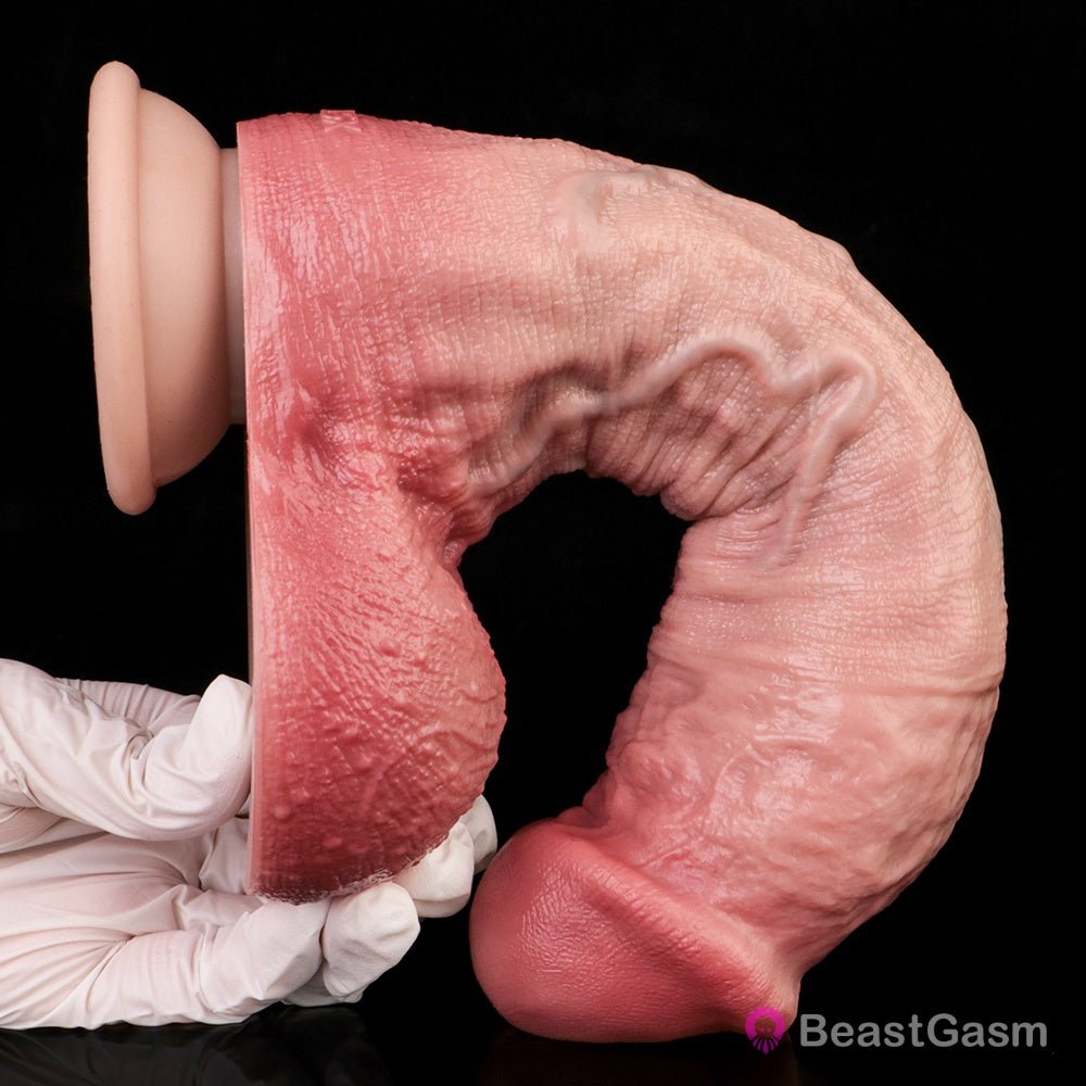 Realistic Flesh-Toned Suction Dildo – Dual-Layer Silicone Design - BeastGasm
