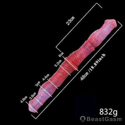 🐎 18.9” Huge Double - Ended Horse Dildo – Ultra - Realistic Ride - BeastGasm