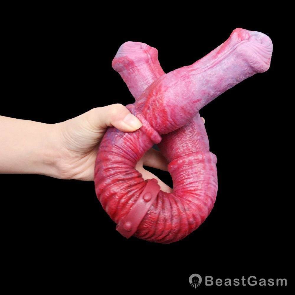 🐎 18.9” Huge Double - Ended Horse Dildo – Ultra - Realistic Ride - BeastGasm
