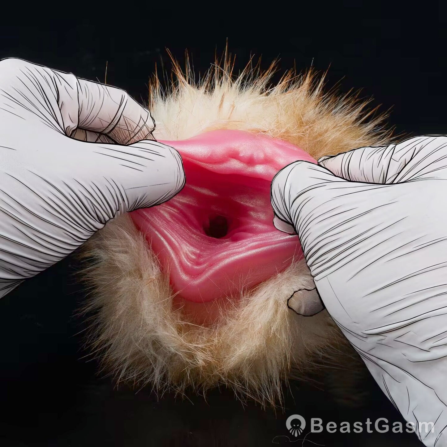 🦊 Fennec Fox Pocket Pussy | Removable Fur Male Masturbator