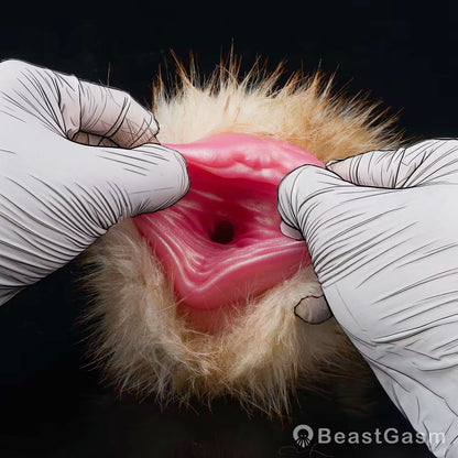 🦊 Fennec Fox Pocket Pussy | Removable Fur Male Masturbator