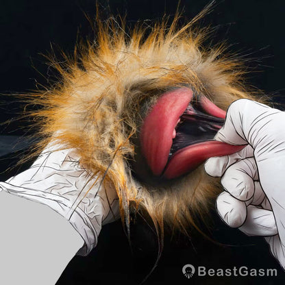 🦁 Lioness Fury Pocket Pussy | Removable Fur Male Masturbator