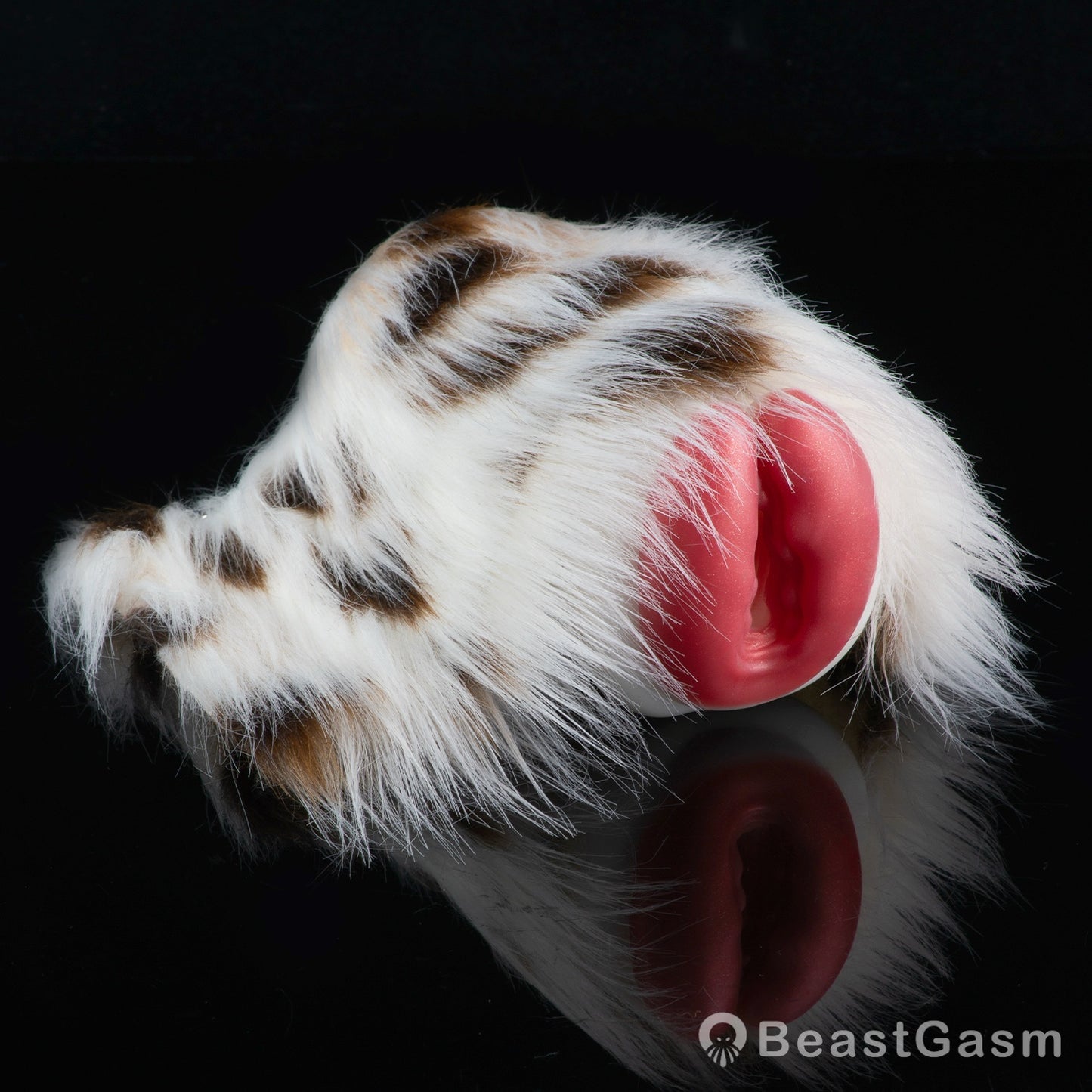 🐆 Snow Leopard Pocket Pussy | Detachable Fur Male Masturbator