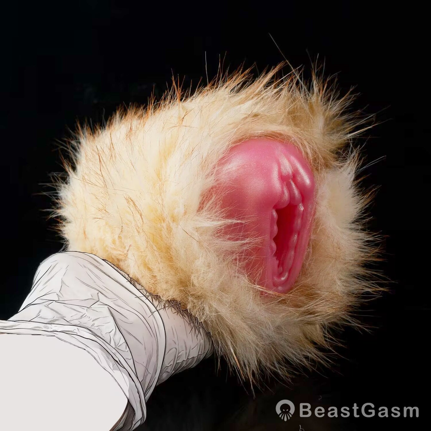 🦊 Fennec Fox Pocket Pussy | Removable Fur Male Masturbator