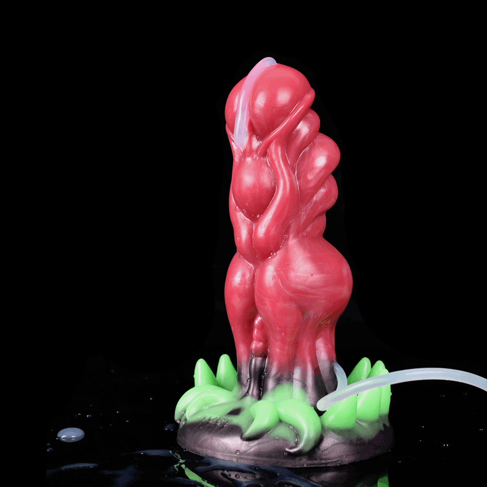 Alien Dildo with Squirting & Glow Claws – Leshy - BeastGasm