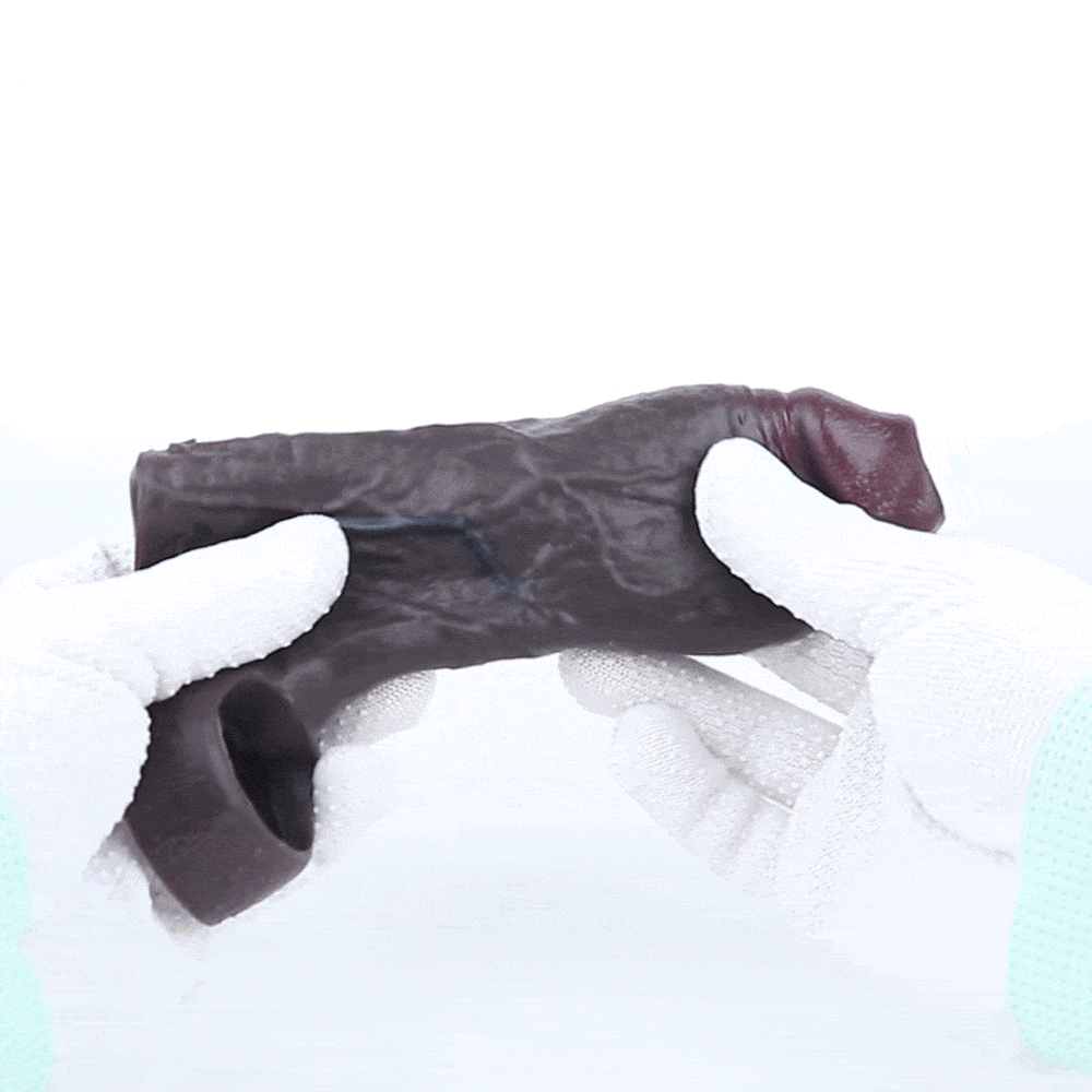 Obsidian Rift 👑 Open Crown Sleeve – Primal Textured Liquid Silicone