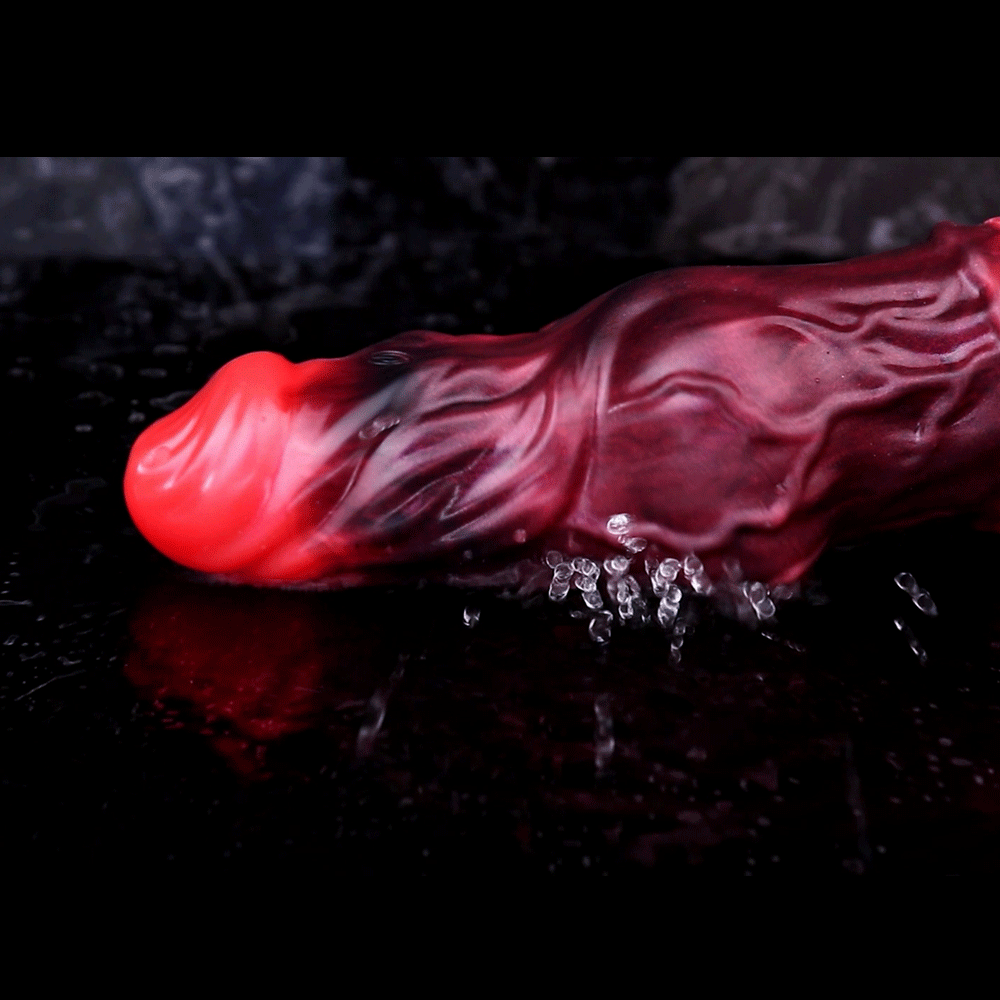 Blood-Red Fantasy Vibrating Cock Sleeve – Deep Pleasure