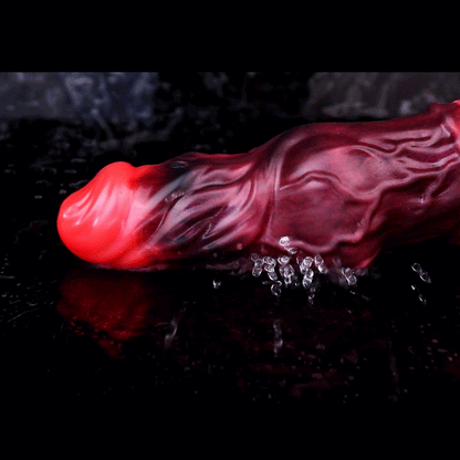 Blood-Red Fantasy Vibrating Cock Sleeve – Deep Pleasure