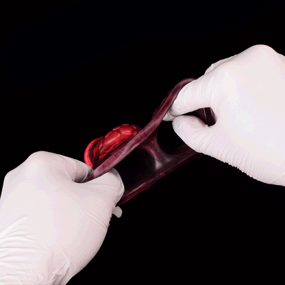 Herman Blood-Red Penis Extender – Scaled & Vibrating