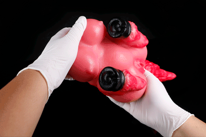 🐴 Crimson Stallion Wildtail Fantasy Horse Half-Body Stroker