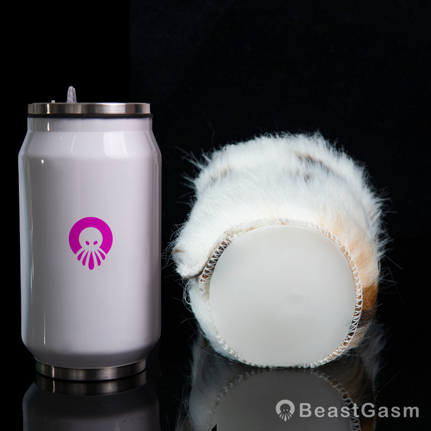🐆 Snow Leopard Pocket Pussy | Detachable Fur Male Masturbator