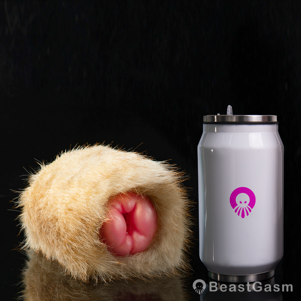 🐰 Lop Rabbit Furry Pocket Pussy | Snap-Off Plush Male Masturbator